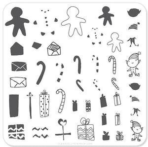 Small Stamping Plates: Santas Workshop CjSC07