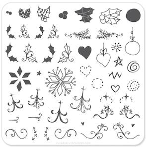 Small Stamping Plates: Wonderfully Winter CjSC05