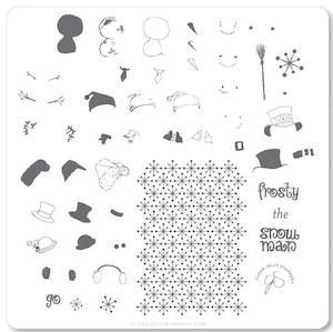 Small Stamping Plates: Do You Want to Build a Snowman CjSC40