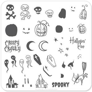 Small Stamping Plates: Spooky CJSH05
