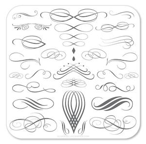 Small Stamping Plates: Victorian Flourish CJS46