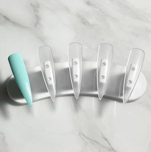 Stampers Accessories: Replacement Practice Demo Clear Stiletto Tips 100pc