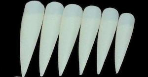 Replacement Practice Demo Natural Stiletto Tips 100pc