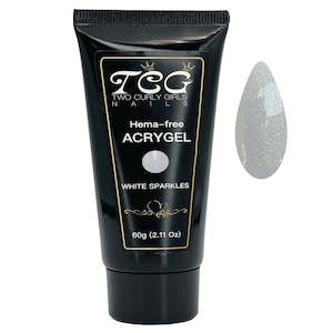 60g Acrygel White Sparkles