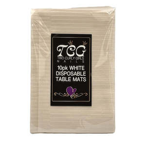 Salon Ppe: White Disposable Table Mats 10pk