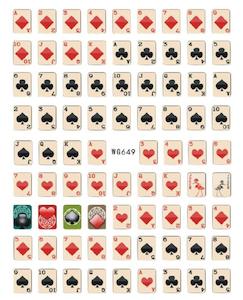 WG649 Playing Cards Nail Stickers