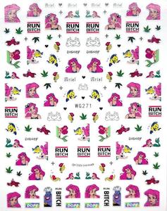 Nail Stickers: WG271 Designer Stickers