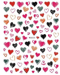 Nail Stickers: WG820 Valentine Nail Stickers