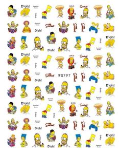 WG797 Designer Nail Stickers