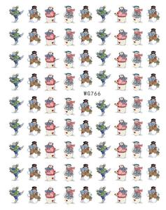 Nail Stickers: WG766 Christmas Nail Stickers