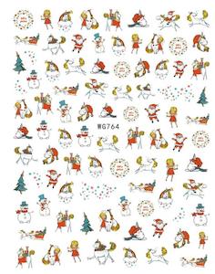 Nail Stickers: WG764 Christmas Nail Stickers