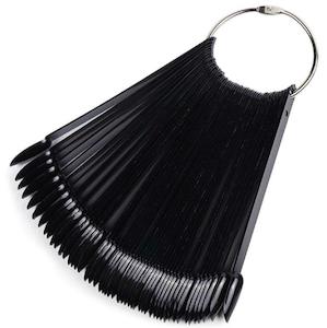 50 ct Oval Fan Display Black