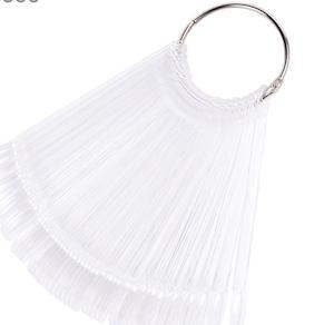 Product Displays: 50 ct Oval Tip Fan Display Clear