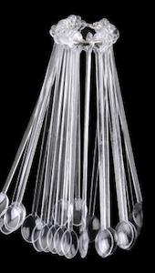 100pc Clear Polish Lollypop Fan Wheel Display