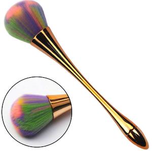 Gold Nail Dusting Brush