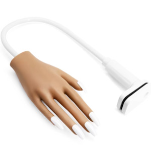 Silicone Practice Hand with 100 pack Clear Tips