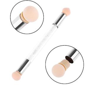Other Salon Equipment: Clear Crystal Double ended Sponge Gradient Blending Tool