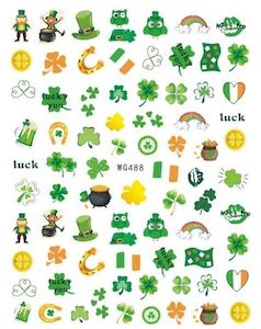 St Patricks Day: WG488 St Patricks Nail Stickers