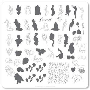 Medium Stamping Plates: Sensual CjS204 *CLEARANCE*