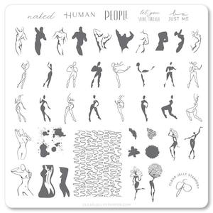 Medium Stamping Plates: In the Buff CjS205 *CLEARANCE*