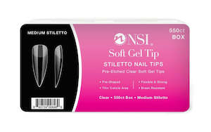 Soft Gel System: Medium Stiletto Soft Gel Tips