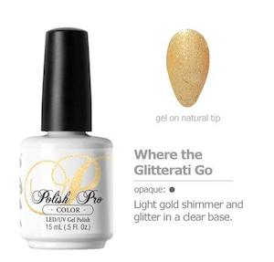 Where The Glitterati Go Gel Polish REDUCED TO CLEAR
