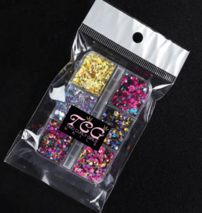 Nail Art: Multi Coloured Macaroon Glitter Pack