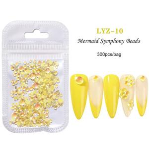 Nail Art: Half Round Mermaid Pearl Rhinestones #10