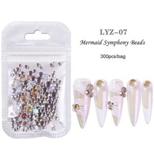Half Round Mermaid Pearl Rhinestones #7