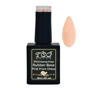 Gels: TCG Hema-free Rubber Base Pink Prom Dress