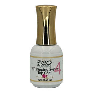 Best Selling: TCG Dipping System #4 Top Coat 15ml– High Shine Dipping Powder Top Coat NZ
