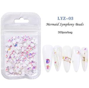 Half Round Mermaid Pearl Rhinestones #3