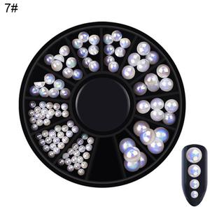 Half Round Pearl Rhinestones #7