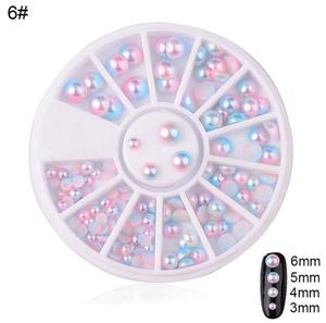 Half Round Pearl Rhinestones #6