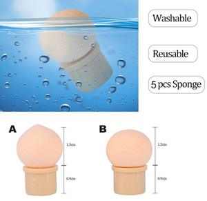 Nail Tools: 5 Pack Round Sponge Replacement Heads (Type A)