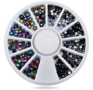 Black AB Colour Rhinestone Wheel