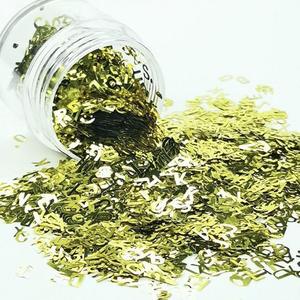 Glitters: Gold Alphabet Glitter 3g