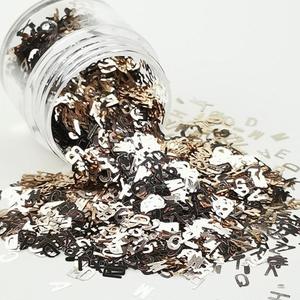 Glitters: Sand Gold Alphabet Glitter 3g