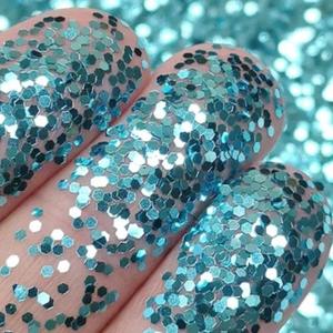 Glitters: Chunky Sky Blue Glitter 5g – Sky Blue Nail Art Glitter for Gel & Acrylic Nails | NSI NZ