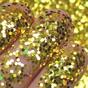 Glitters: Chunky Bright Gold Glitter 5g – Nail Art Loose Glitter for Gel & Acrylic Nails | NSI NZ
