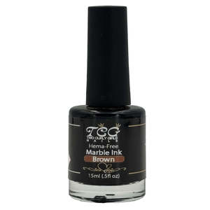 Nail Art Gels Paints: HEMA-Free Marble Ink Brown 15ml | Create Stunning Marble & Watercolour Effects