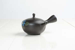 Teaware: Kyusu Blue Flower Hydrangea 130ml - Tokoname