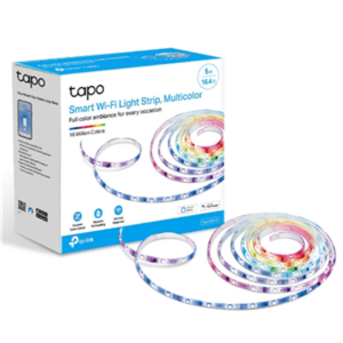 5m Cuttable LED Light Strip, 16 million colour RGB control with 50 separate colour zones