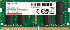 Products: ADATA 8GB DDR4-3200 1024x8 SODIMM Lifetime wty