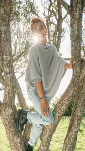 Throws: Poncho Cashmere - Tundra
