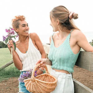 Clothing: Knit Top Aqua