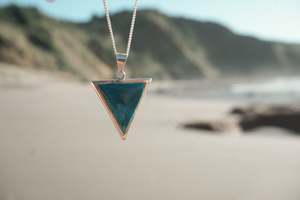 The 4 Elements: Water - Crisocola & Silver Necklace