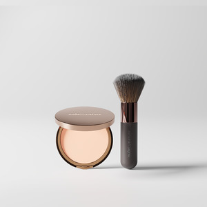 Kits And Bundles: Flawless Pressed Powder Foundation & Brush Duo