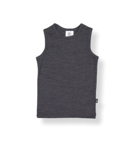LFOH Basics Merino Singlet - Iron Marle - BY BRAND-Little Flock Of Horrors : Kid&hellip;