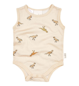 SALE : Kids Clothin: Toshi Classic Onesie Singlet - Dinosauria - SALE-Baby Sale : Kids Clothing NZ : : Kid Republic - S23/24 TOSHI Warehouse Sale
